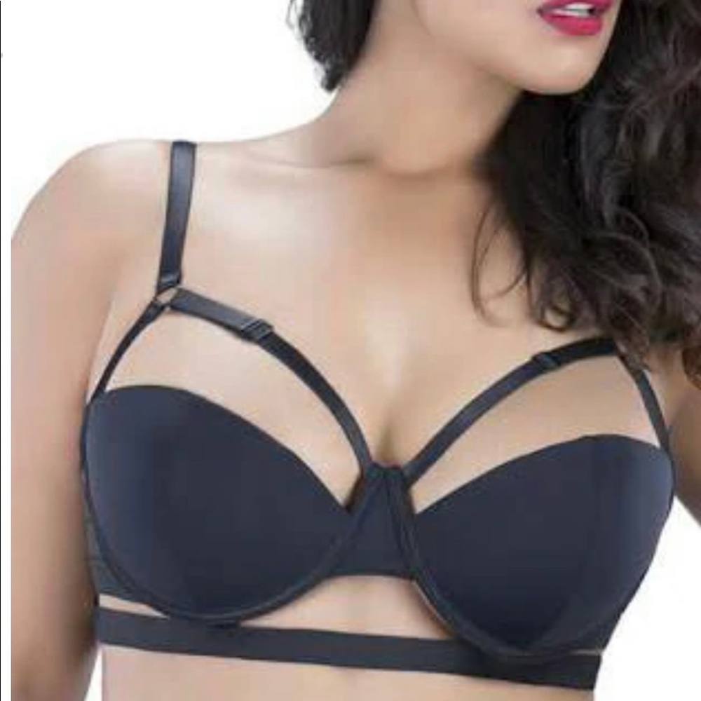 Black Cage Back Bra